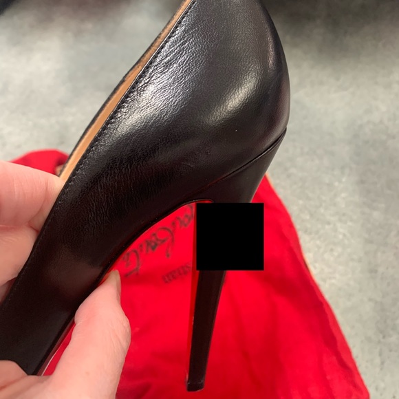 Christian Louboutin Very Prive 120  in black/red - Picture 10 of 15